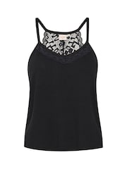 Cream Trulla Black Jersey Slim Fit Top - Image 3 of 3