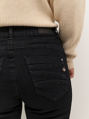 Cream Lone Black Mid Rise Straight Leg Jeans - Image 4 of 6