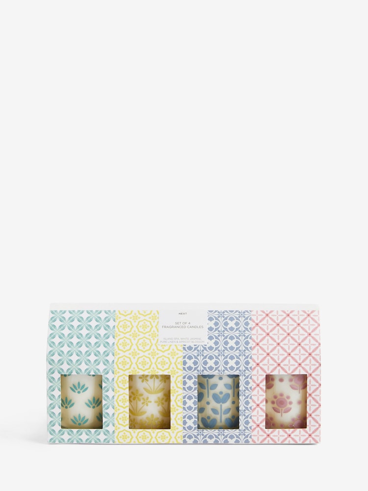 Set of 4 White Scented Votive Candles - Image 2 of 2 Set of 4 White Scented Votive Candles - Image 2 of 2