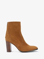 Mint Velvet Brown Suede Aurora Ankle Boots - Image 1 of 3