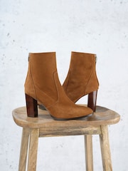Mint Velvet Brown Suede Aurora Ankle Boots - Image 3 of 3