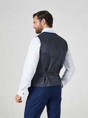 Skopes Blue Kennedy Regular Fit Suit Waistcoat - Image 2 of 4