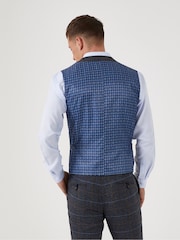 Skopes Grey Doyle Tweed Wool Blend Tailored Fit Suit Waistcoat - Image 2 of 4