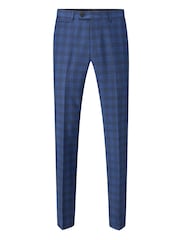 Skopes Blue Slim Fit Felix Check Suit: Trousers - Image 3 of 4