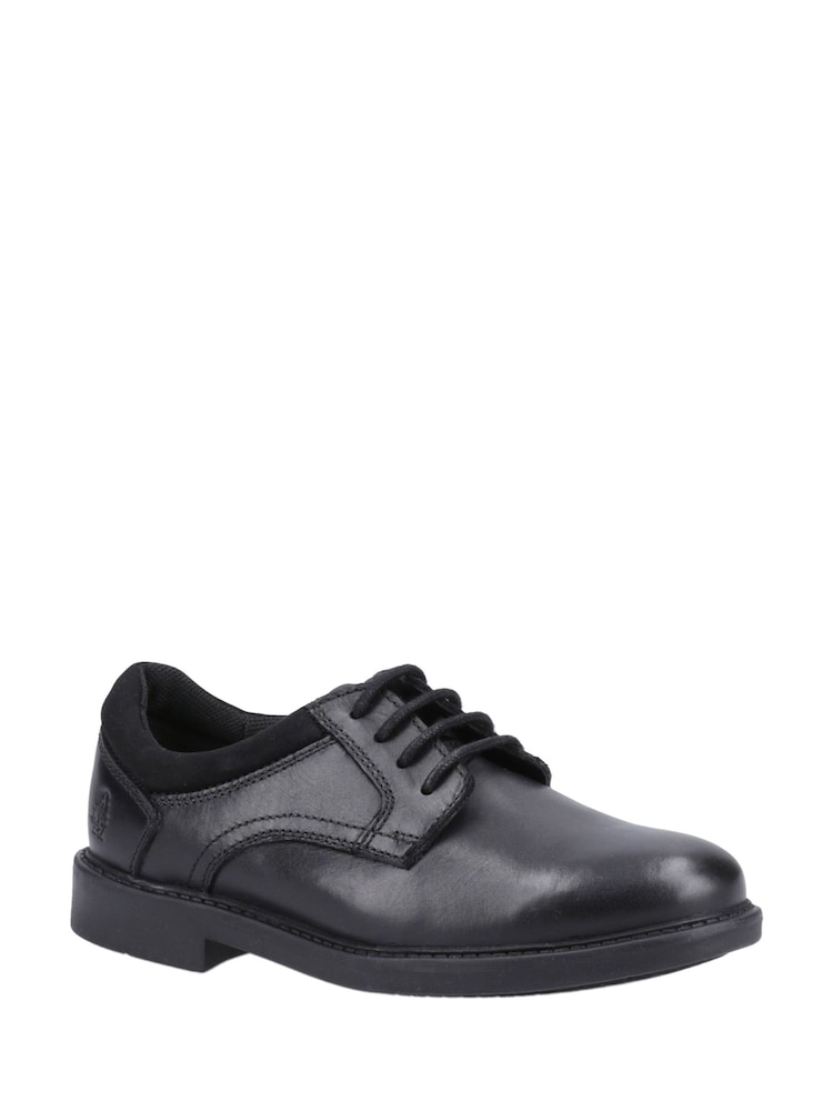 Hush Puppies Black Tommy Junior School Shoes - Image 2 of 4 Hush Puppies Black Tommy Junior School Shoes - Image 2 of 4