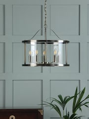 Laura Ashley Brass Harrington Pendant 5 Light Ceiling Light - Image 2 of 5