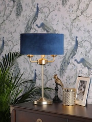 Laura Ashley Navy Sorrento Table Lamp - Image 1 of 6