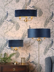 Laura Ashley Navy Sorrento Table Lamp - Image 4 of 6