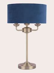 Laura Ashley Navy Sorrento Table Lamp - Image 5 of 6