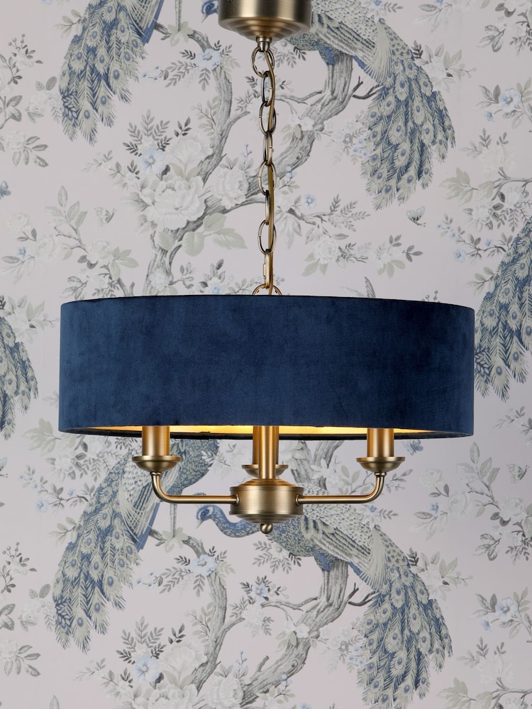 Laura Ashley Blue Sorrento Ceiling Light - Image 1 of 5
