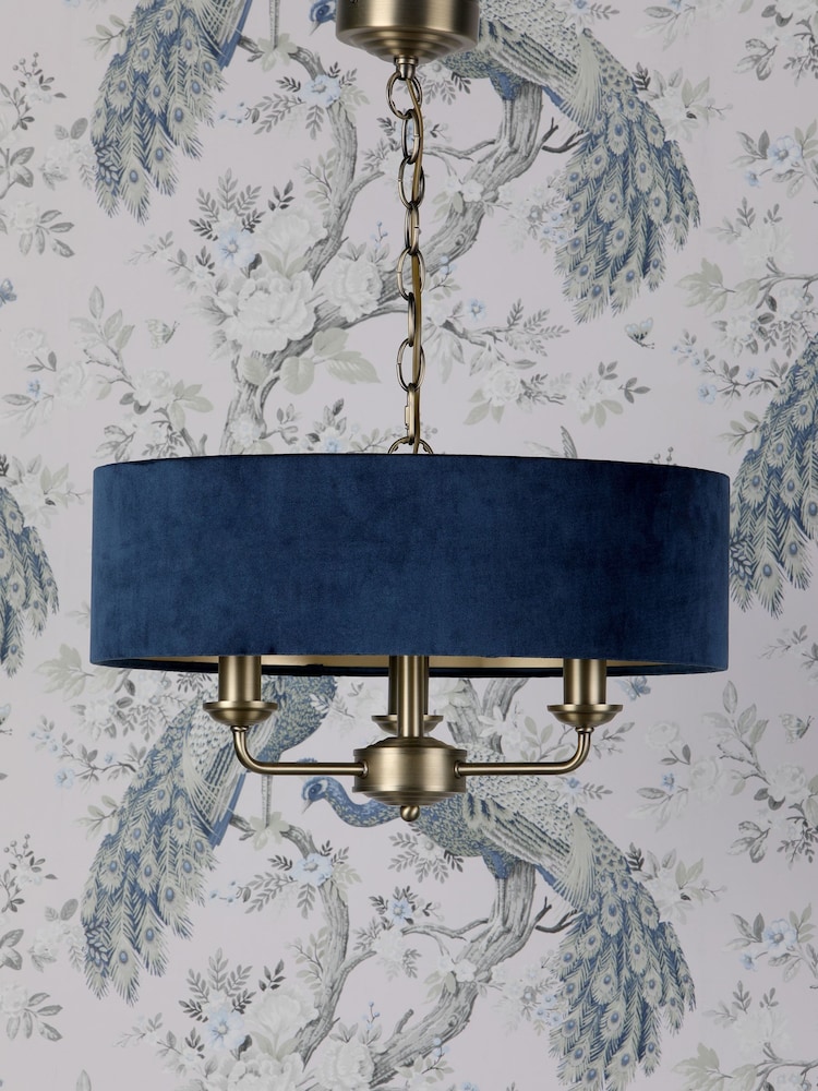 Laura Ashley Blue Sorrento Ceiling Light - Image 2 of 5