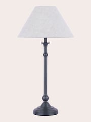 Laura Ashley Black Ludchurch Complete Table Lamp - Image 3 of 4