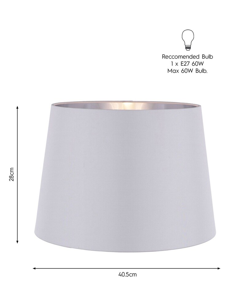 Laura Ashley Cream Emyr Silk Tapered Drum Easyfit Shade - Image 5 of 5