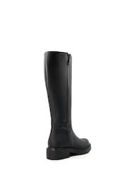Dune London Treasured Sustainable High Leg Black Boots - Image 2 of 4