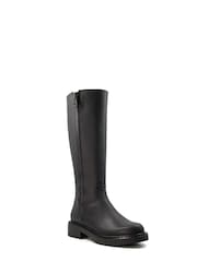 Dune London Treasured Sustainable High Leg Black Boots - Image 3 of 4