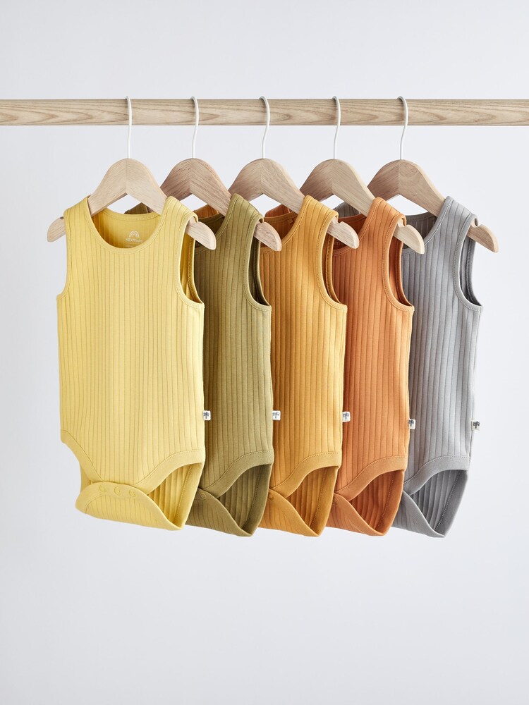 doux - débardeur côtelé Bébé Bodies 5 Lot - Image 1 de 5