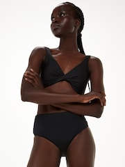 Whistles Black Twist Front Bikini Top - Image 1 of 4