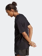 adidas Black Essentials Single Jersey Embroidered Small Logo 100% Cotton T-Shirt - Image 2 of 6