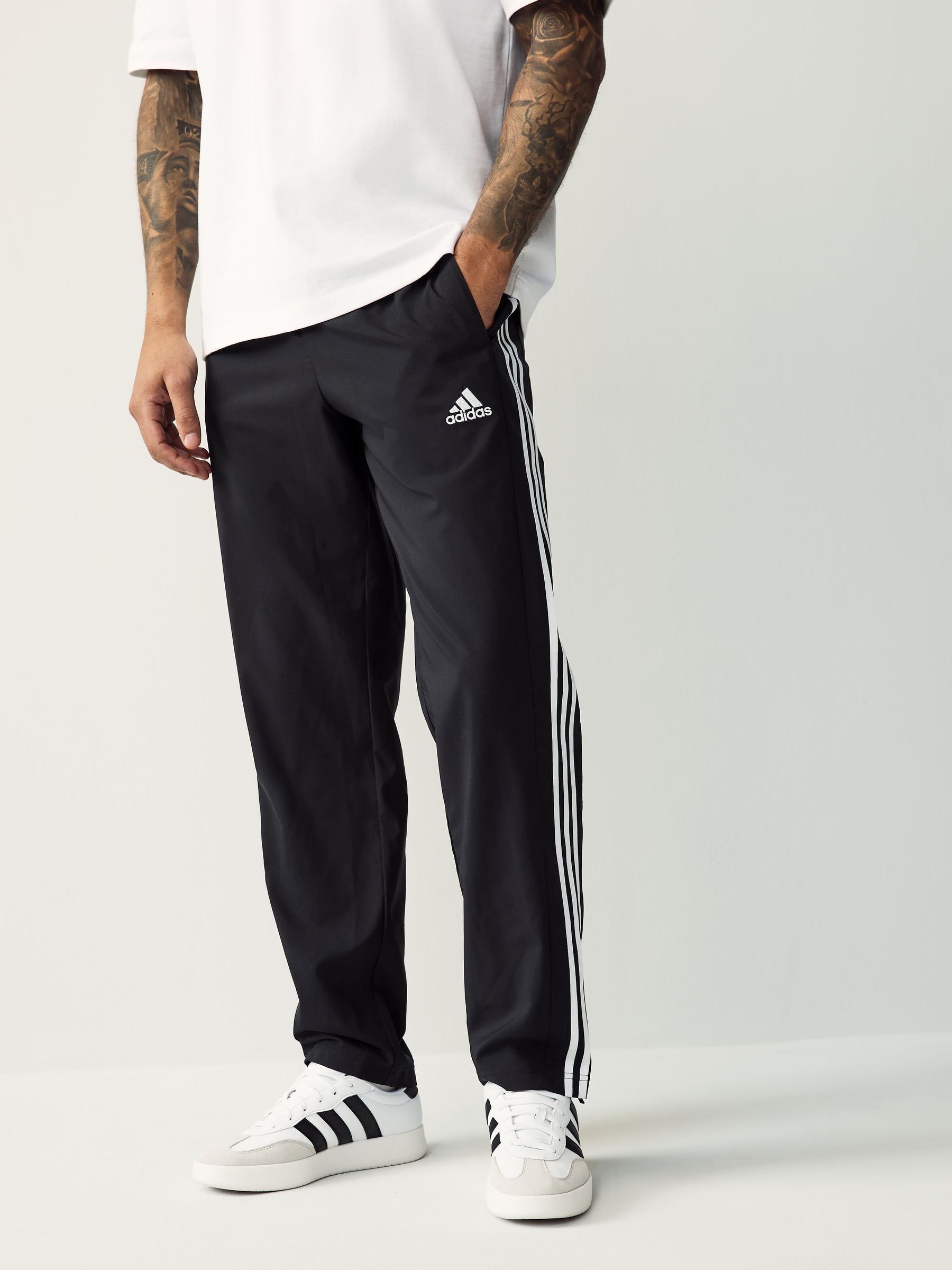 Buy adidas Black Sportswear AEROREADY Essentials Stanford Open Hem Joggers from Next USA