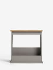 Dove Grey Malvern Oak Effect Side Table - Image 3 of 8