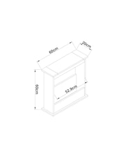 Dove Grey Malvern Oak Effect Side Table - Image 5 of 8