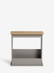 Dove Grey Malvern Oak Effect Side Table - Image 7 of 8