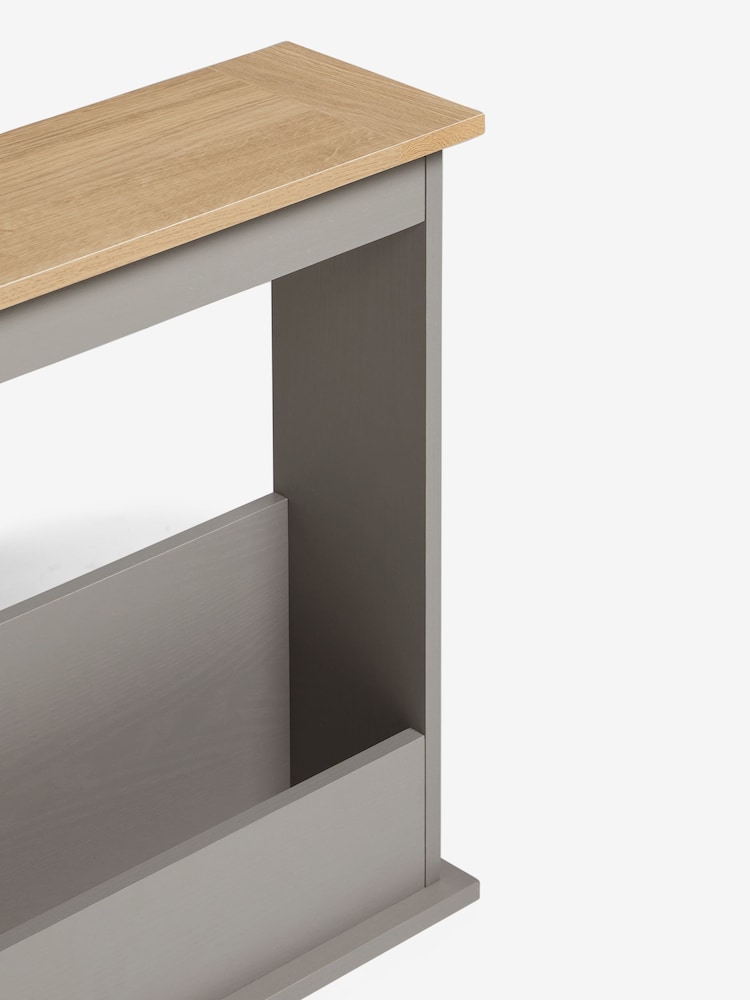 Dove Grey Malvern Oak Effect Side Table - Image 8 of 8