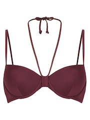Hunkemöller Purple Luxe Padded Bikini Top - Image 3 of 4