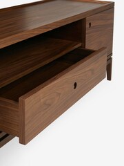 Jasper Conran London Belgrave Walnut Wide TV Unit - Image 7 of 9