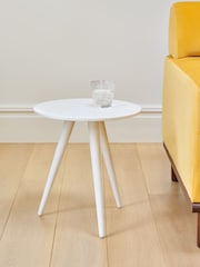 Jasper Conran London White Bray Side Table - Image 1 of 5