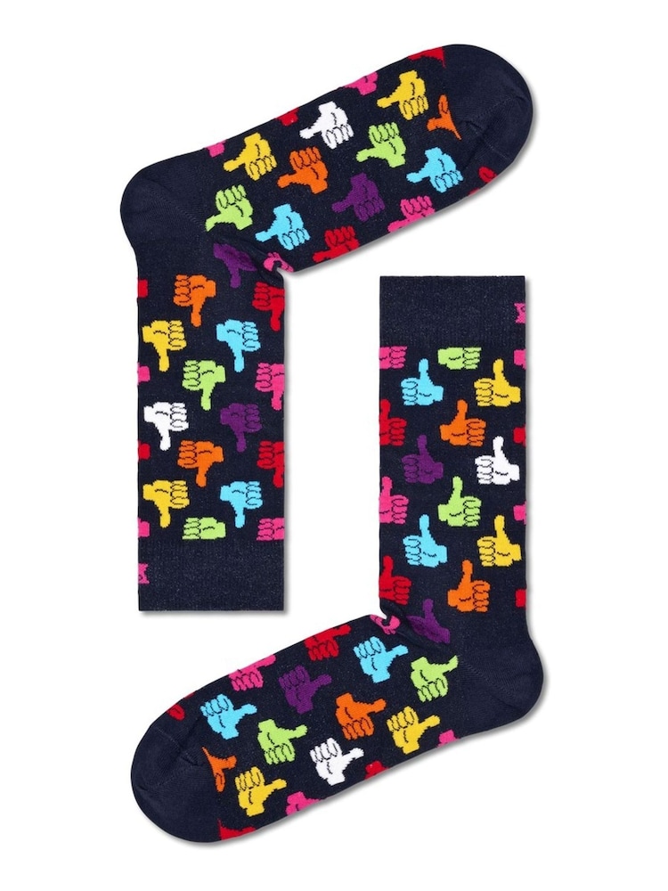 Happy Socks Black 2 Pack Classic Cat Socks - Image 2 of 3