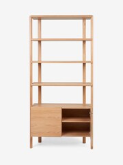 Jasper Conran London Light Brown Belgrave Oak Shelving - Image 4 of 9