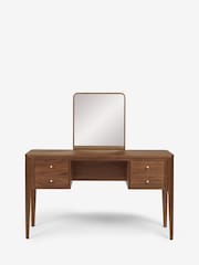 Jasper Conran London Brown Belgrave Walnut Dressing Table - Image 2 of 7