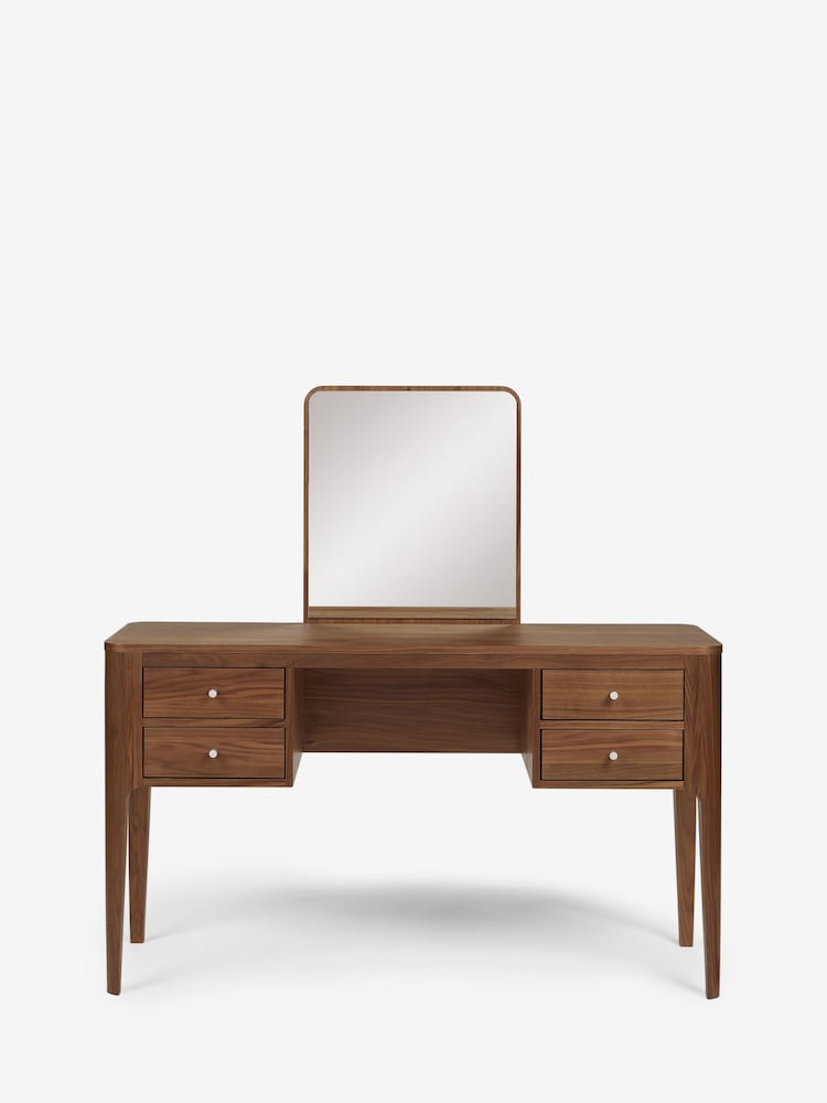 Jasper Conran London Brown Belgrave Walnut Dressing Table - Image 2 of 7