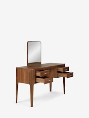 Jasper Conran London Brown Belgrave Walnut Dressing Table - Image 4 of 7