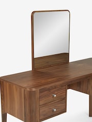 Jasper Conran London Brown Belgrave Walnut Dressing Table - Image 6 of 7