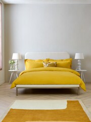 Jasper Conran London Ribbed Cotton Blend Off White Bray Bed Frame - Image 1 of 8