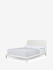 Jasper Conran London Ribbed Cotton Blend Off White Bray Bed Frame - Image 7 of 8