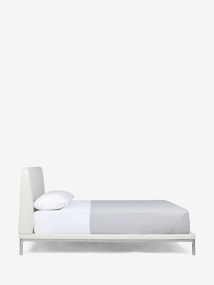 Jasper Conran London Ribbed Cotton Blend Off White Bray Bed Frame - Image 8 of 8