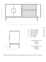 Swoon Brown Banner Sideboard - Image 8 of 8