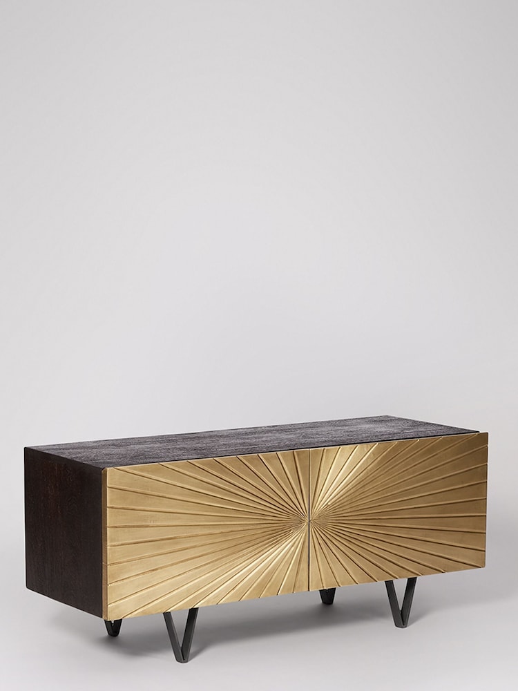 Swoon Brass Ziggy TV Unit - Image 2 of 7