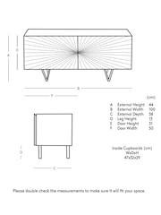 Swoon Brass Ziggy TV Unit - Image 7 of 7