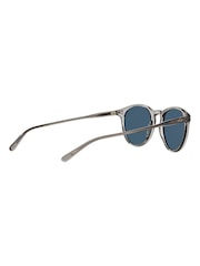 Polo Ralph Lauren Grey Transparent Round Sunglasses - Image 4 of 12