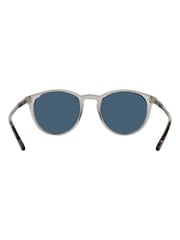 Polo Ralph Lauren Grey Transparent Round Sunglasses - Image 6 of 12