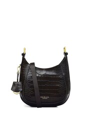 Radley London Pockets 2.0 Faux Croc Effect Black Bag - Image 1 of 4