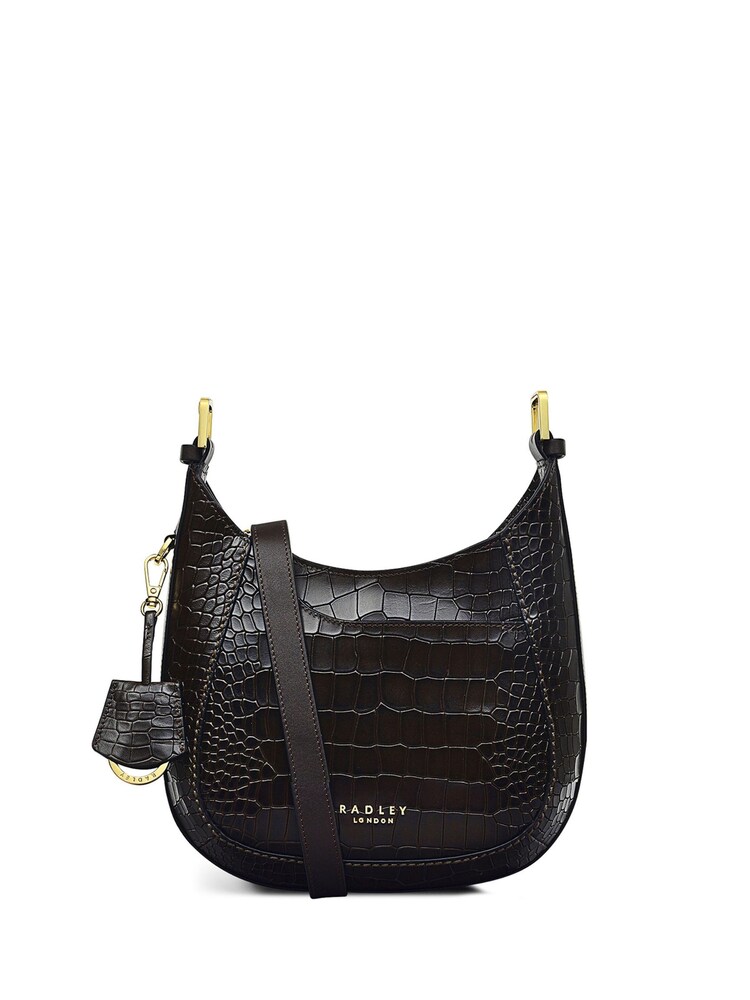 Radley London Pockets 2.0 Faux Croc Effect Black Bag - Image 1 of 4