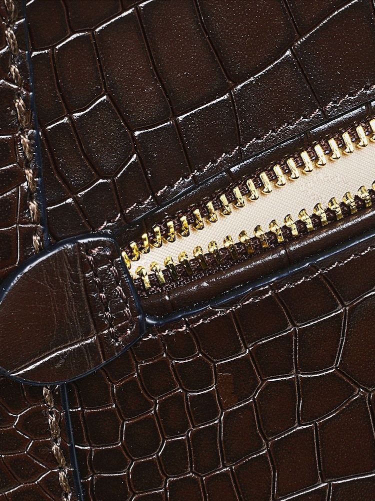 Radley London Pockets 2.0 Faux Croc Effect Black Bag - Image 4 of 4