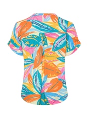 Yours Curve Blue Tab Detail Shirt - Image 6 of 6