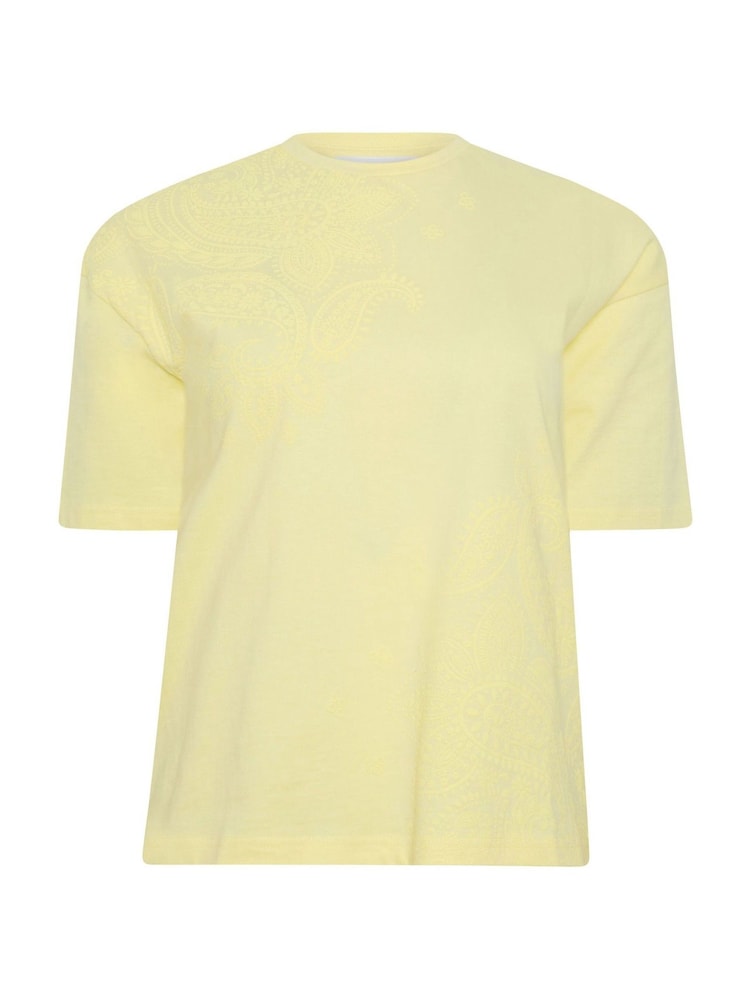 PixieGirl Petite Yellow Puff Paisley Short Sleeve T-Shirt - Image 5 of 5 PixieGirl Petite Yellow Puff Paisley Short Sleeve T-Shirt - Image 5 of 5