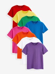 Les couleurs de l'arc-en-ciel - Lot de 8 t-shirts à manches courtes (3-16 ans) - Image 1 de 10